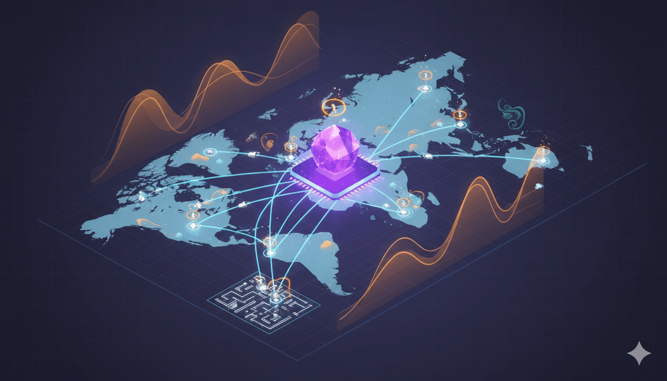 AI-powered route optimization across a logistics network with dynamic planning