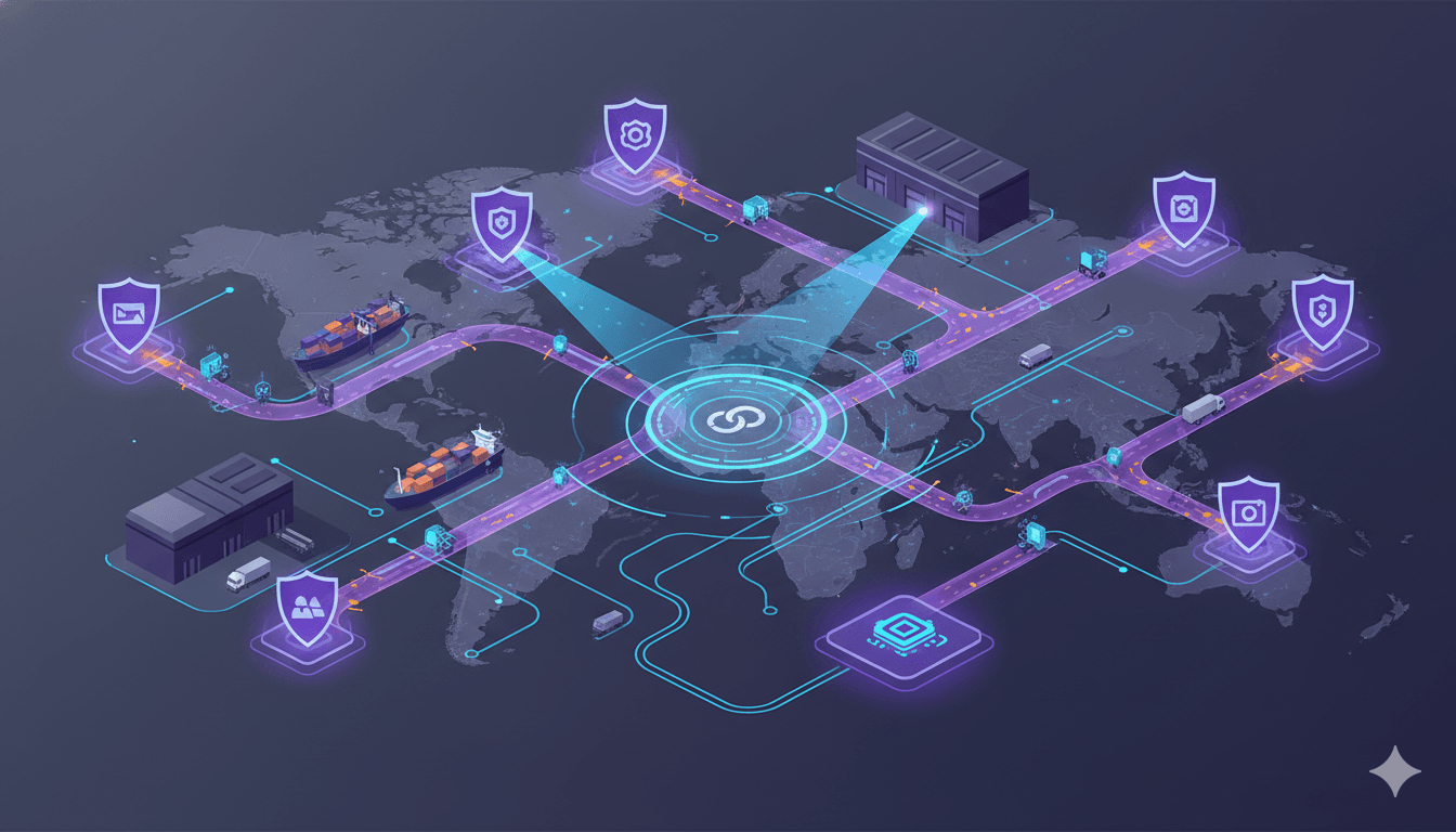 Protected global supply chain network with IoT security and partner data protection