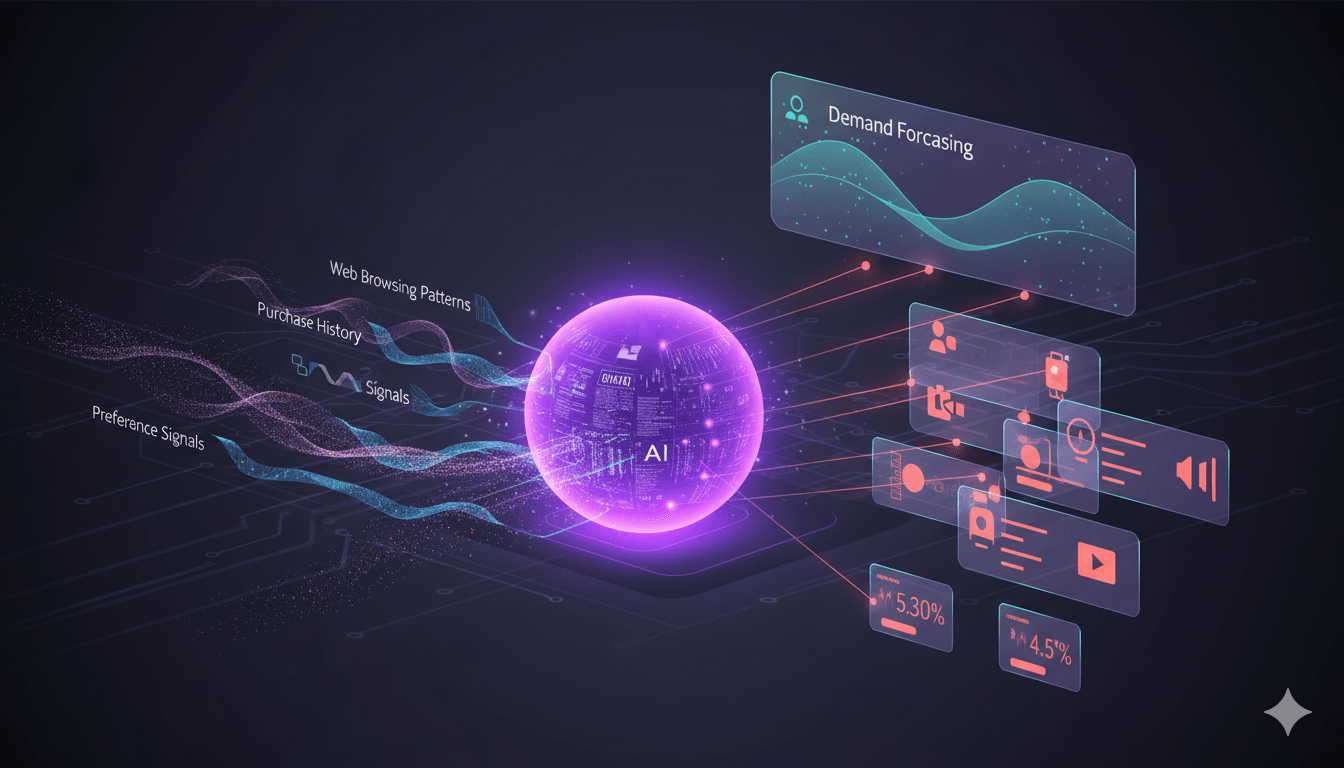 AI-powered retail personalization engine with dynamic recommendations and demand forecasting